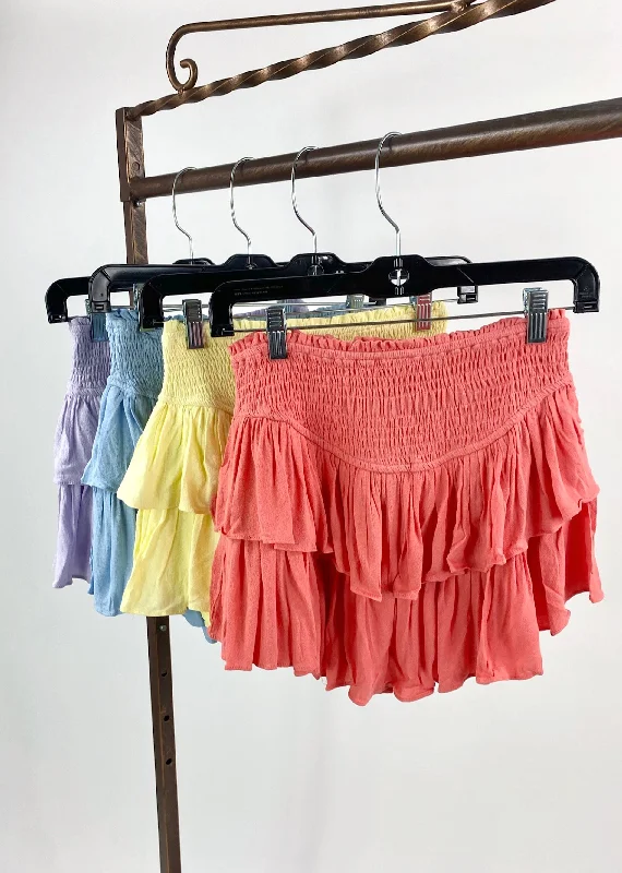 Sunshine Daydream Skirt Bundle ★ Brights linen skirt natural