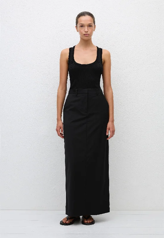 Relaxed Tailored Skirt - Black tulle skirt dreamy