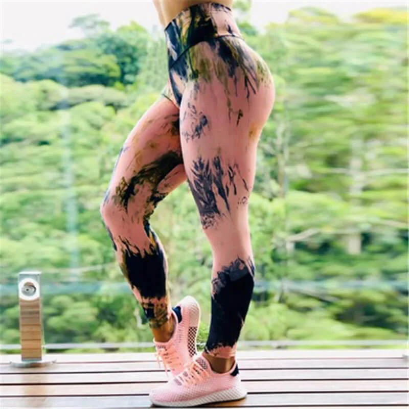 Women Unique Graphic Printed High-Waisted Yoga Leggings Cozy Lounge Pants Leggings