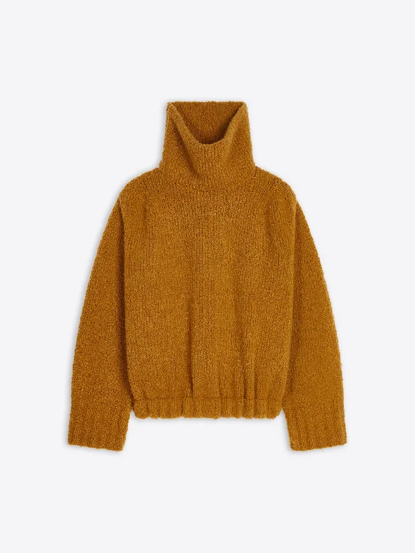 Wool sweater Real Fur Shearling Chenille