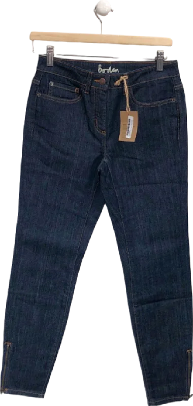 Boden Blue Skinny Fit Jeans UK 8R Cozy Wide-Legged Jeans