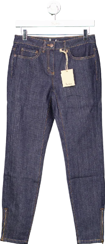 Boden Indigo Slim Fit Jeans UK 8R Fashionable Distressed Jeans