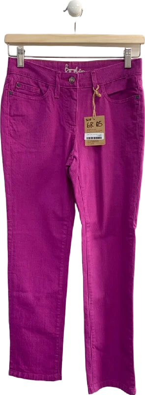 Boden Purple Straight Leg Jeans 6R Cozy Tencel Blend Denim Jeans