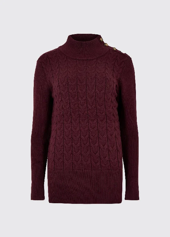 Claremont Women’s Sweater - Ox Blood Oversized Loose Flowy