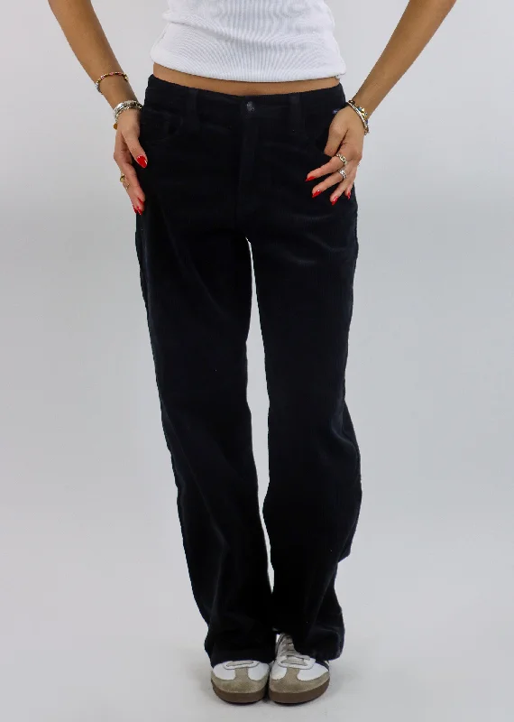 Harder To Breathe Jeans ★ Black Cozy Wide-Legged Jeans