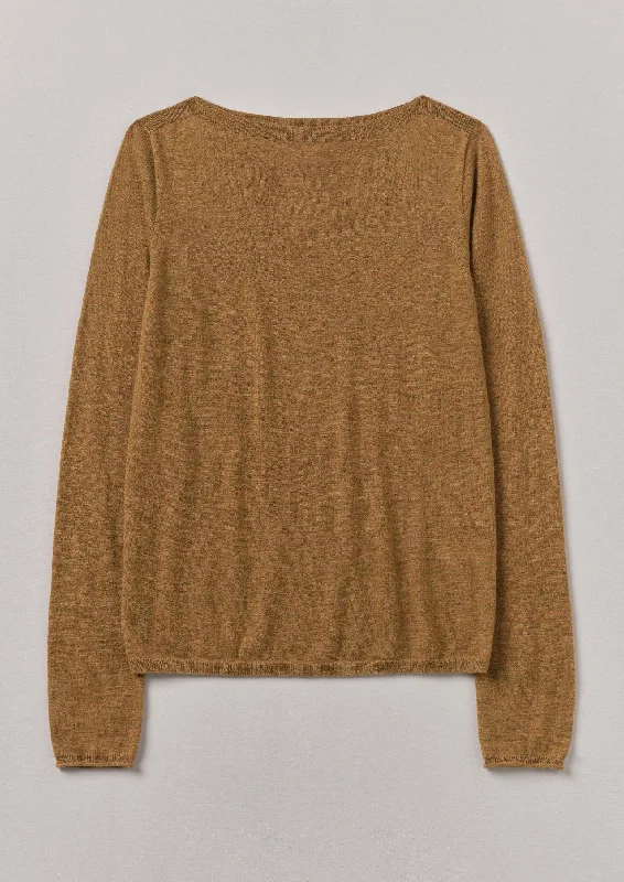 Fine Wool Cashmere Sweater | Tumeric Wool Sweater Cotton Sweater Cashmere Sweater