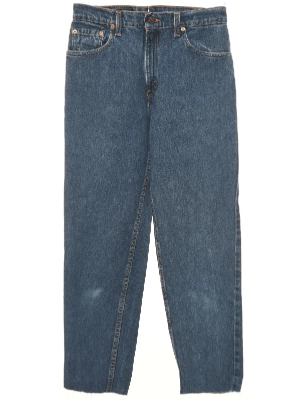 Frayed Hem Levi's Jeans - W29 L29 Stylish High-Waist Jeans