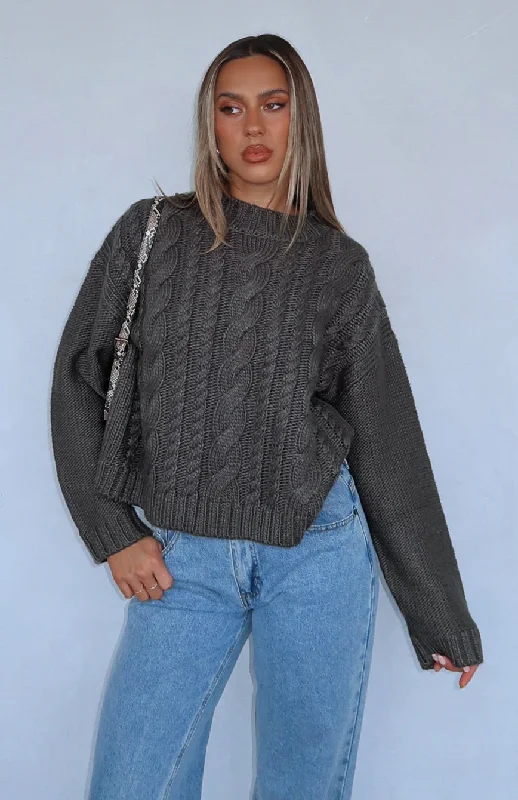 Glacier Knit Sweater Storm Mesh Sweater Canvas Denim