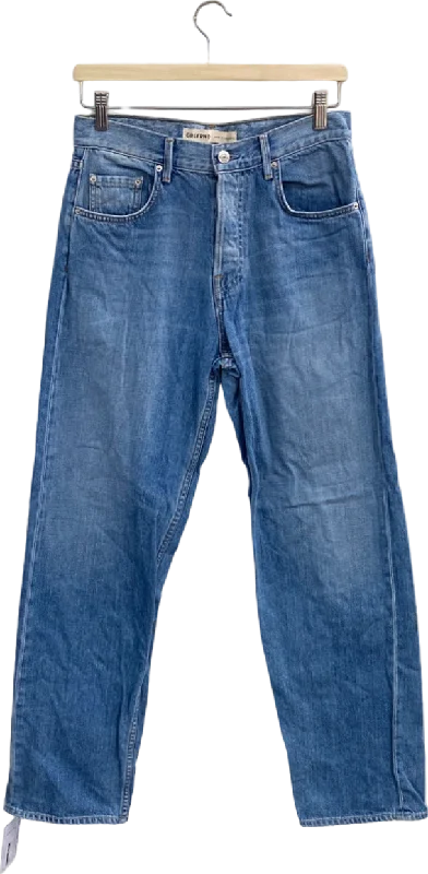 GRLFRND Blue Santa Monica Jeans W25 Trendy Wide-Leg High-Waist Denim