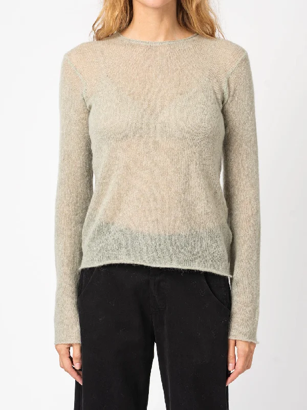 Sheer Knit Sweater Open Front Closed Front Wrap Front