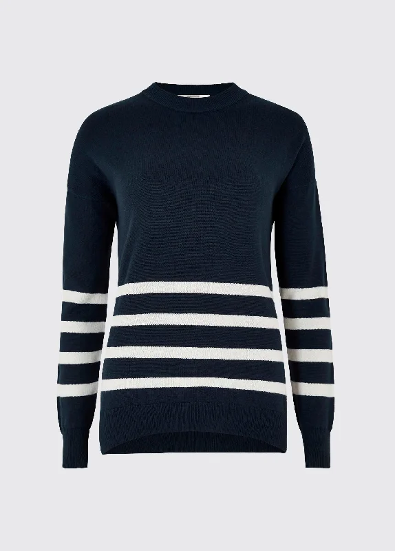 Peterswell sweater - Navy Cashmere Blend Cotton Blend Poly Blend