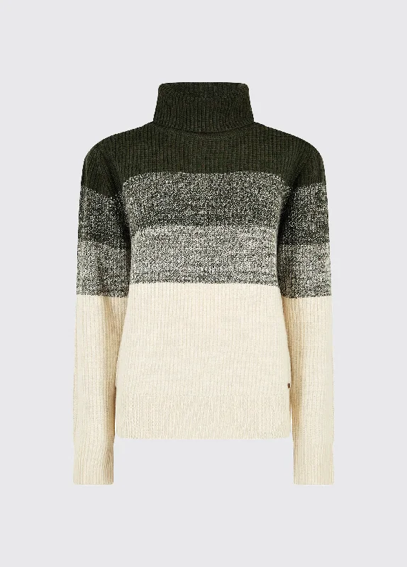 Killossery Sweater - Olive Collared Crew Neck Turtle Neck