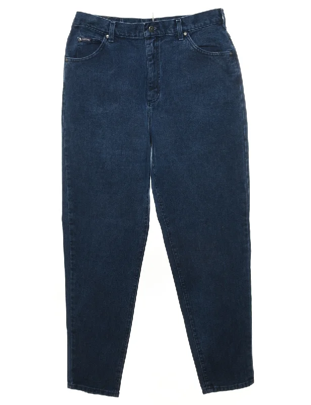 Lee Dark Wash Tapered Jeans - W32 L31 Stylish Slim Fit Denim