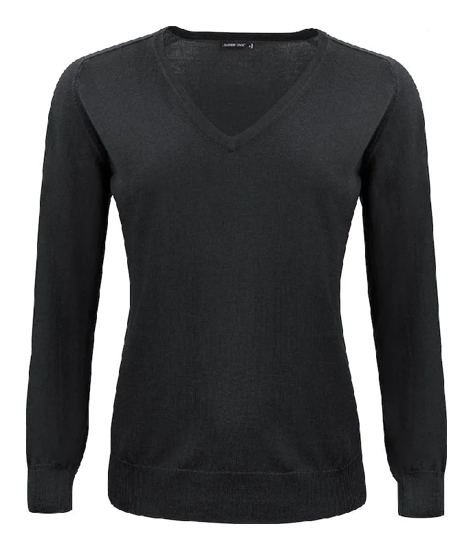 Merino Sweater V-Neck Woman Black Cable Knit Ribbed Knit Lace Knit