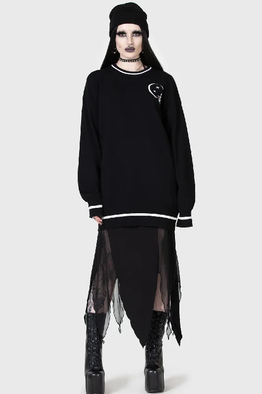 Midnight Games Sweater Oversized Loose Flowy