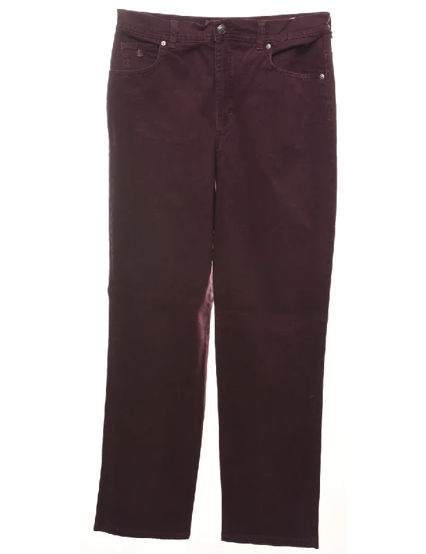 Plum Tapered Jeans - W30 L29 Stylish High-Waist Skinny Denim