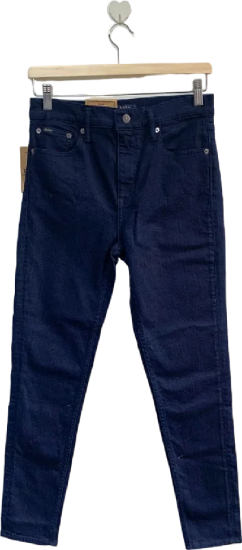 Polo Ralph Lauren Indigo The Tompkins Skinny High Rise Ankle Jeans W27 Elegant Dark-Wash Bootcut Jeans