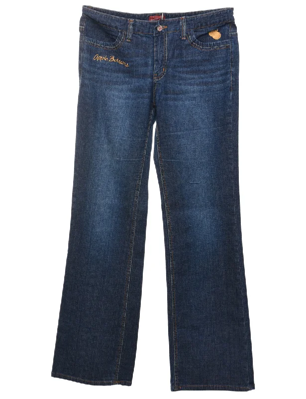 Relaxed Fit Bootcut Jeans - W32 L34 Stylish Cargo Style Jeans