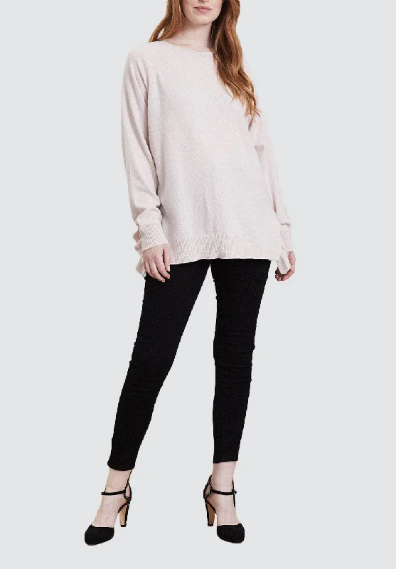 Ruffle Side Cashmere Sweater | Ballet Zippered Front Buttoned Front Snap Front