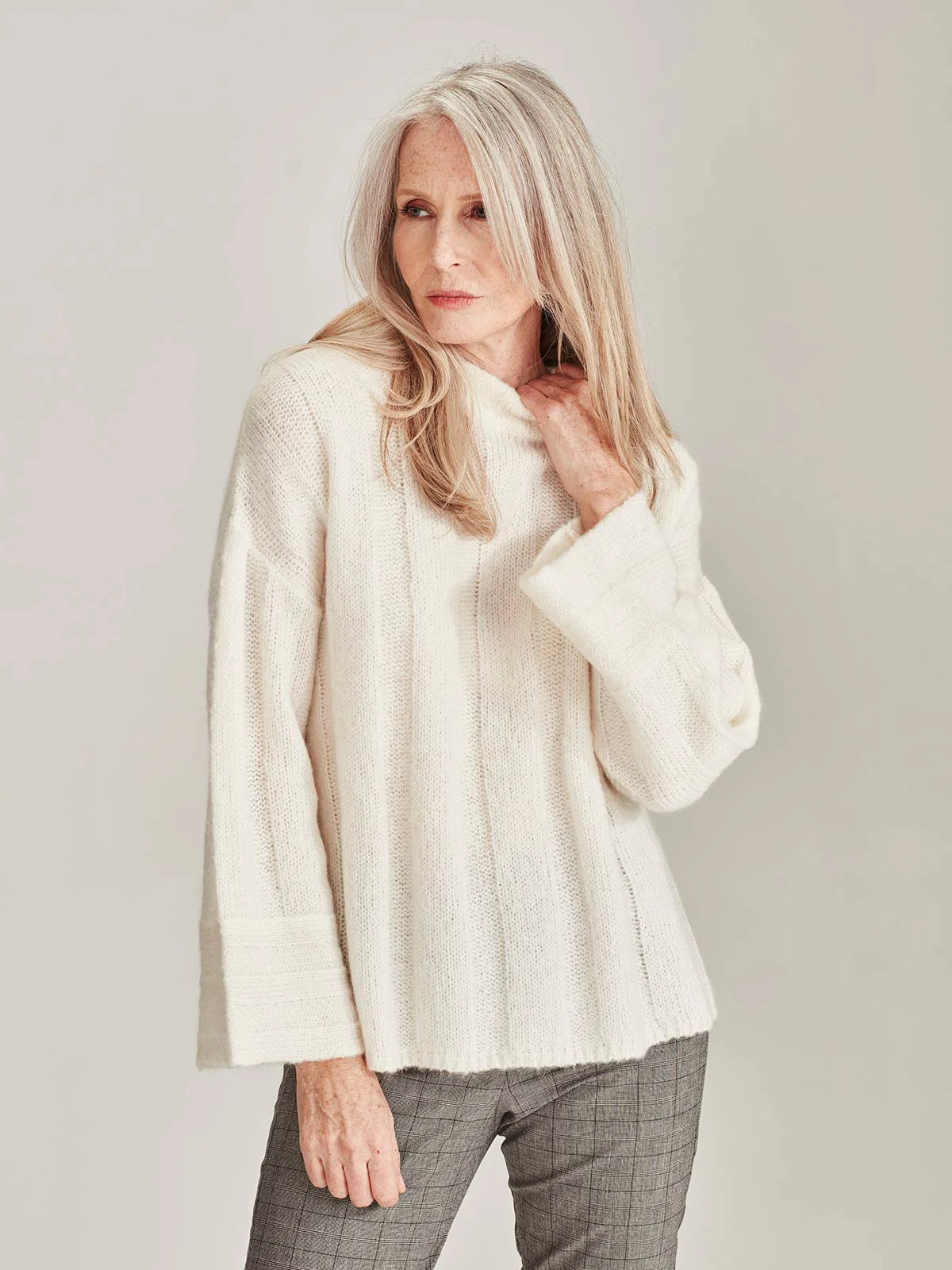 Sills Kemi Sweater - Polar Wool Fabric Cashmere Fabric Tweed Fabric