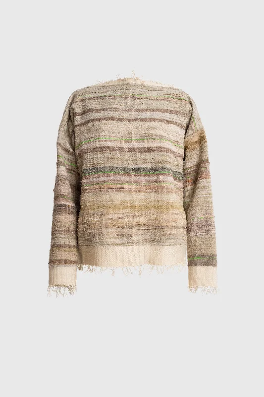 Woven Sweater - Naturally Dyed Stretchy Elastic Breathable