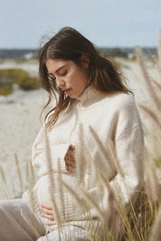 The Cashmere Carmel Sweater // Moon Beaded Sweater Sequined Faux Fur