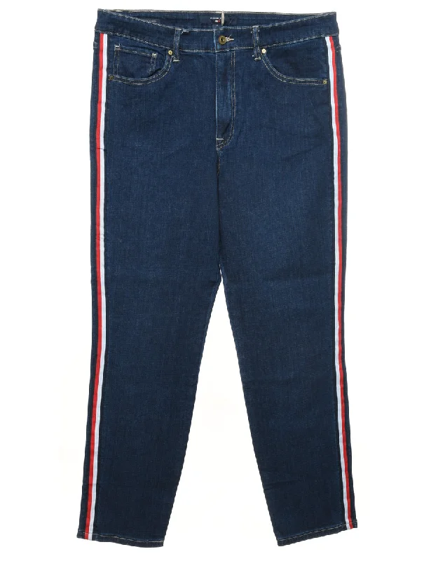 Tommy Hilfiger Tapered Jeans - W34 L28 Fashionable Button-Front Jeans