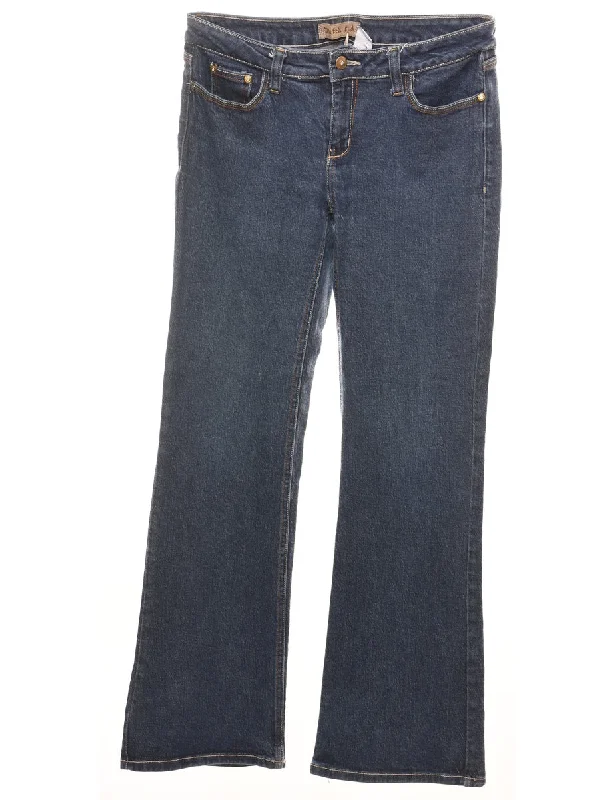 Y2K Low Rise Bootcut Jeans - W31 L30 Comfortable Ankle Jeans