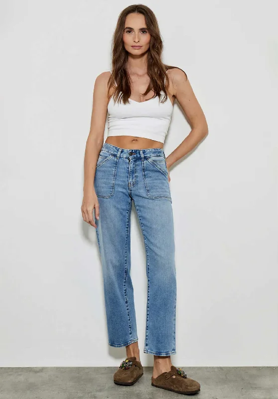 Jeans 27702lourdes Light-Blue Cozy Stretch High-Waist Jeans